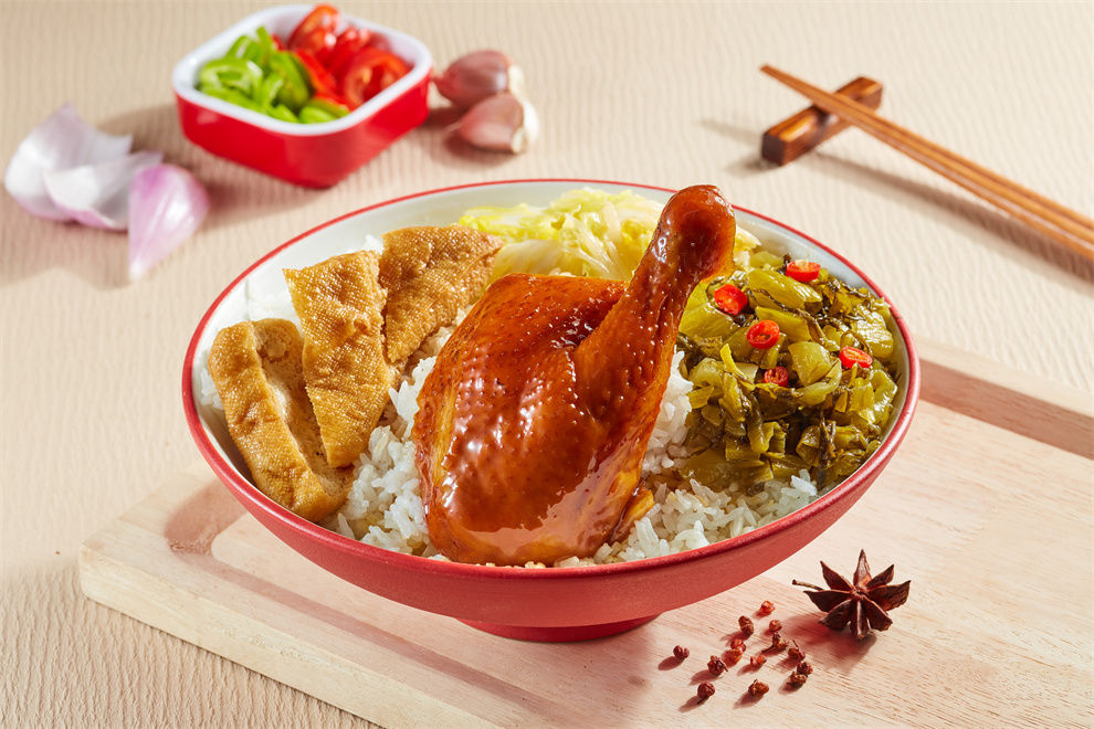 豉油鸡腿饭