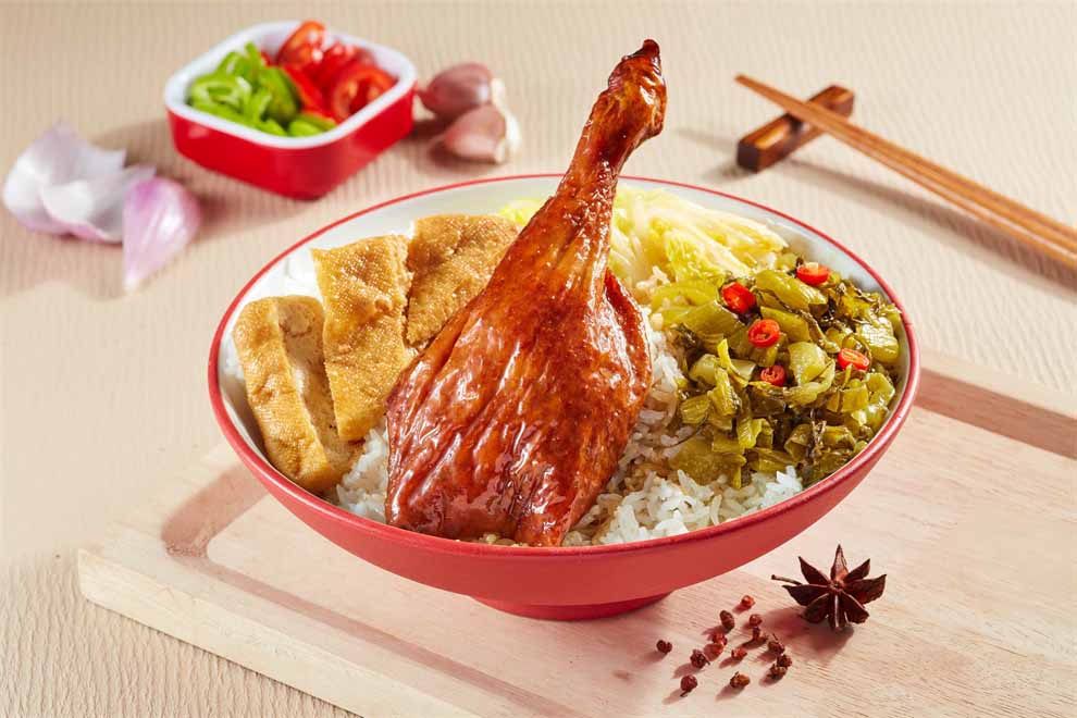 明炉烧鸭腿饭